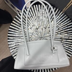 BCBG Women's Chic Light Gray Shoulder Bag